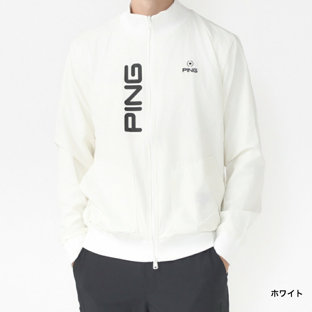 ピン ゴルフウェア 長袖セーター 秋 冬 23FWフルジップニットブルゾン (6213270007) メンズ PING