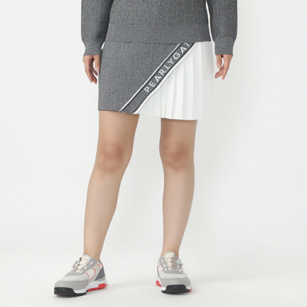 パーリーゲイツ レディース ゴルフウェア スカート 秋 冬 光栓 1/50 WJQ＋ピンタック (0554234918) PEARLY GATES