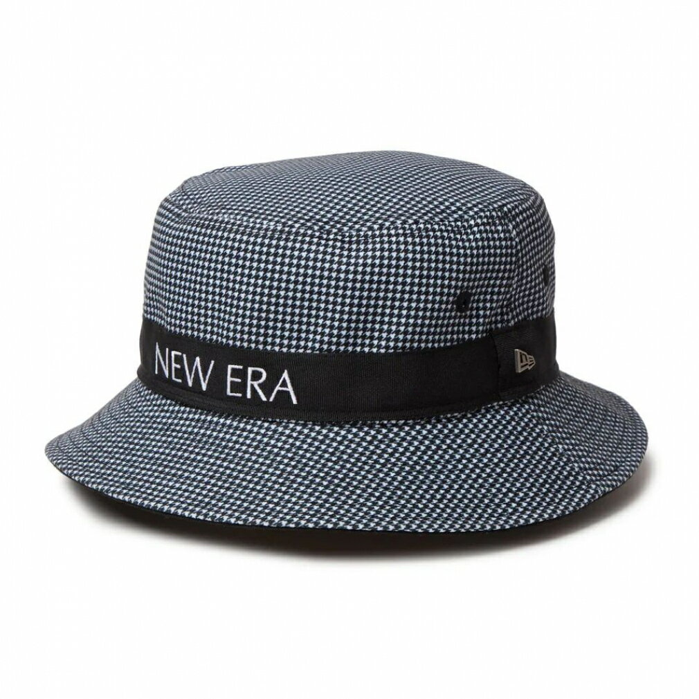ニューエラ レディース ゴルフウェア ハット 秋 冬 GFW BUCKET01 HOUNDTOOTH BLK 251 (14391224) NEW ERA
