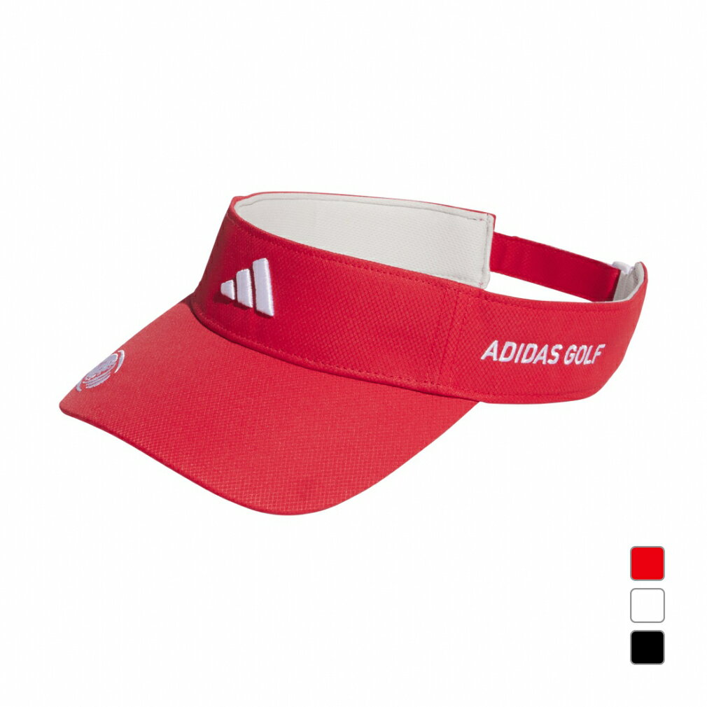 アディダス ゴルフウェア キャップ 春 夏 サイドロゴ バイザー (KTK05) メンズ adidas