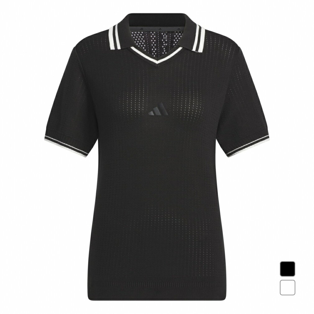 アディダス レディース ゴルフウェア 半袖セーター 春 夏 ビヨンド ザ コース ルーズ スキッパー ニッ..