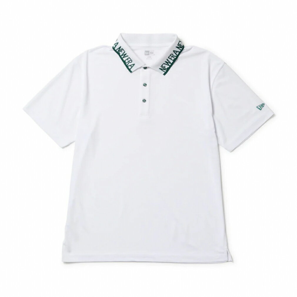 ニューエラ ゴルフウェア 半袖シャツ 春 夏 GF SS COLLAR LOGO PL WHI (14391519) メンズ NEW ERA