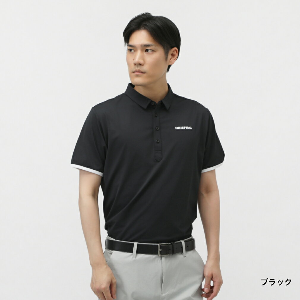 ブリーフィング ゴルフウェア 半袖シャツ 春 夏 MS PUNCHING MESH SHIRT (BRG251M44) メンズ BRIEFING