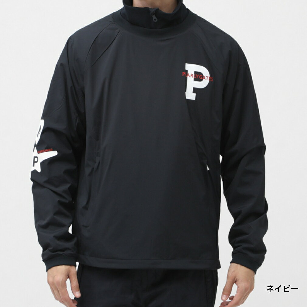 パーリーゲイツ ゴルフウェア 長袖ウインドブレーカー 秋 冬 Nyストレッチタフタ×ストレッチポンチ (0535121101) メンズ PEARLY GATES