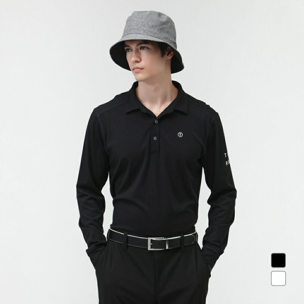ティゴラ ゴルフウェア 長袖シャツ 秋 冬 T.ウール混ポロシャツ (TR-1L1805P) メンズ TIGORA