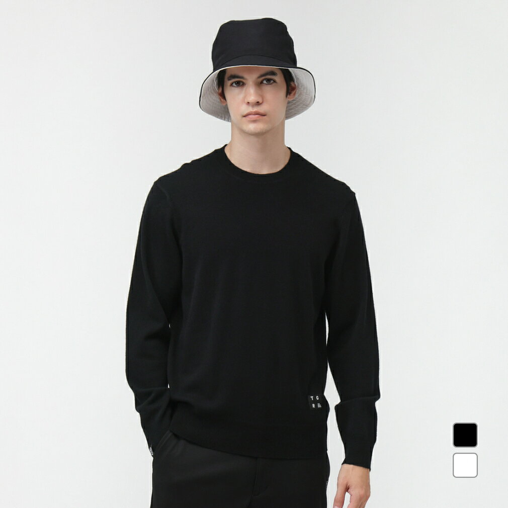 ティゴラ ゴルフウェア 長袖セーター 秋 冬 T.ウールカシミヤセーター (TR-1S1835C) メンズ TIGORA