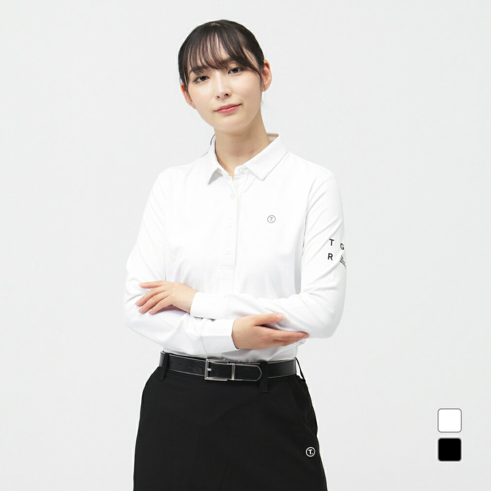 ティゴラ レディース ゴルフウェア 長袖シャツ 秋 冬 T.ウール混ポロシャツ (TR-1L2835P) TIGORA