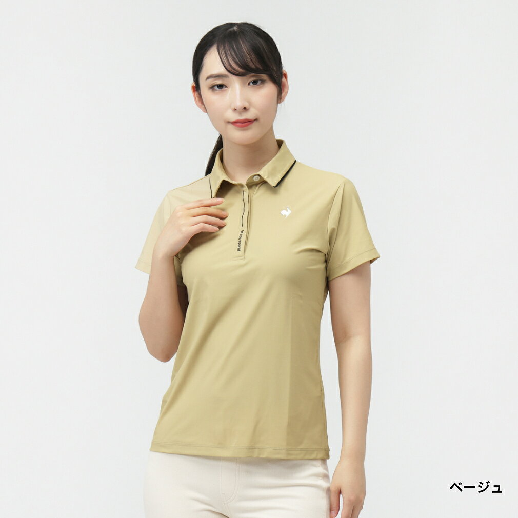 ルコックスポルティフ ゴルフ レディース ゴルフウェア 半袖シャツ 秋 冬 半袖シャツ (LG5FHS04L) le coq sportif GOLF