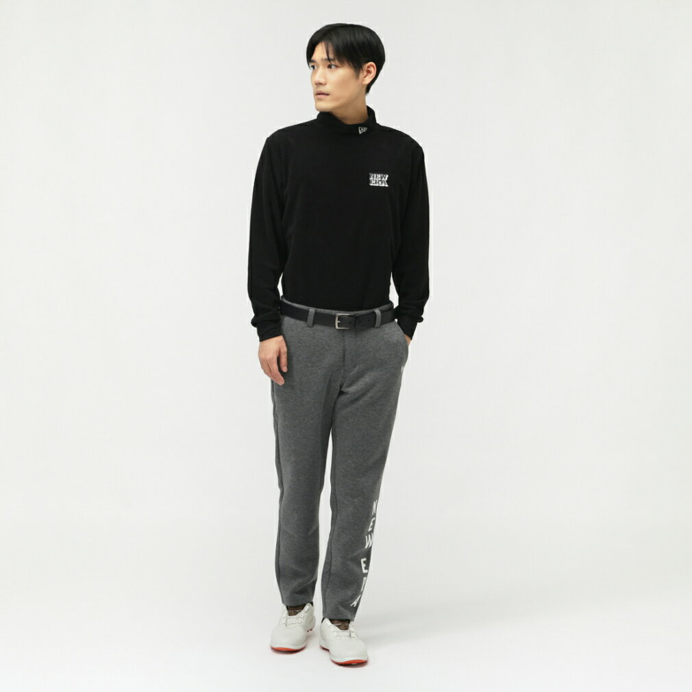 ニューエラ ゴルフウェア ロングパンツ 秋 冬 GF TECH SWEAT PANTS SIDE LOGO DGRY カジュアル (14669832) メンズ NEW ERA