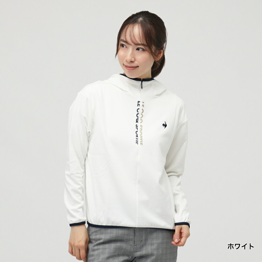 ルコックスポルティフ ゴルフ レディース ゴルフウェア 長袖シャツ 秋 冬 フーディーシャツ (LG5FLS80L) le coq sportif GOLF