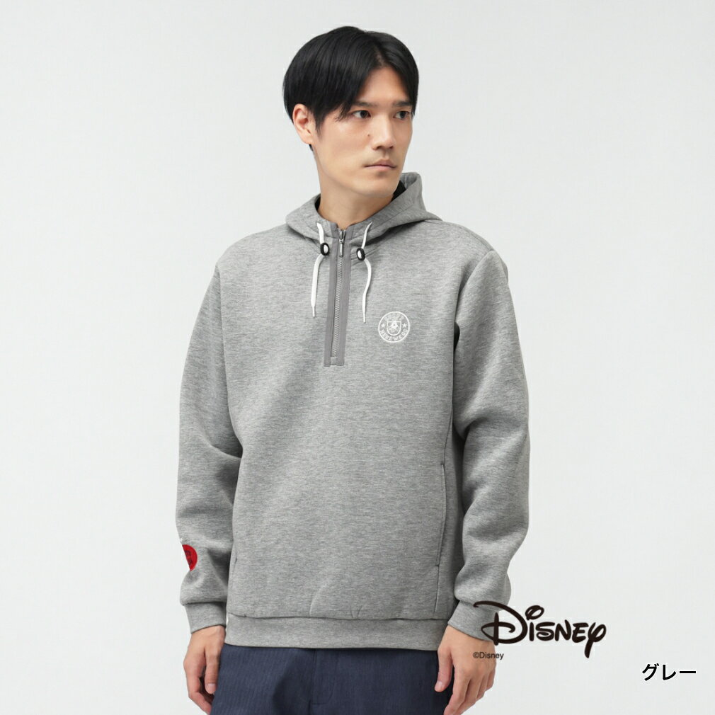 ディズニー ゴルフウェア 長袖トレーナー 秋 冬 アイヒートジップトレーナー (TRDN-1T1505Z-H) メンズ Disney