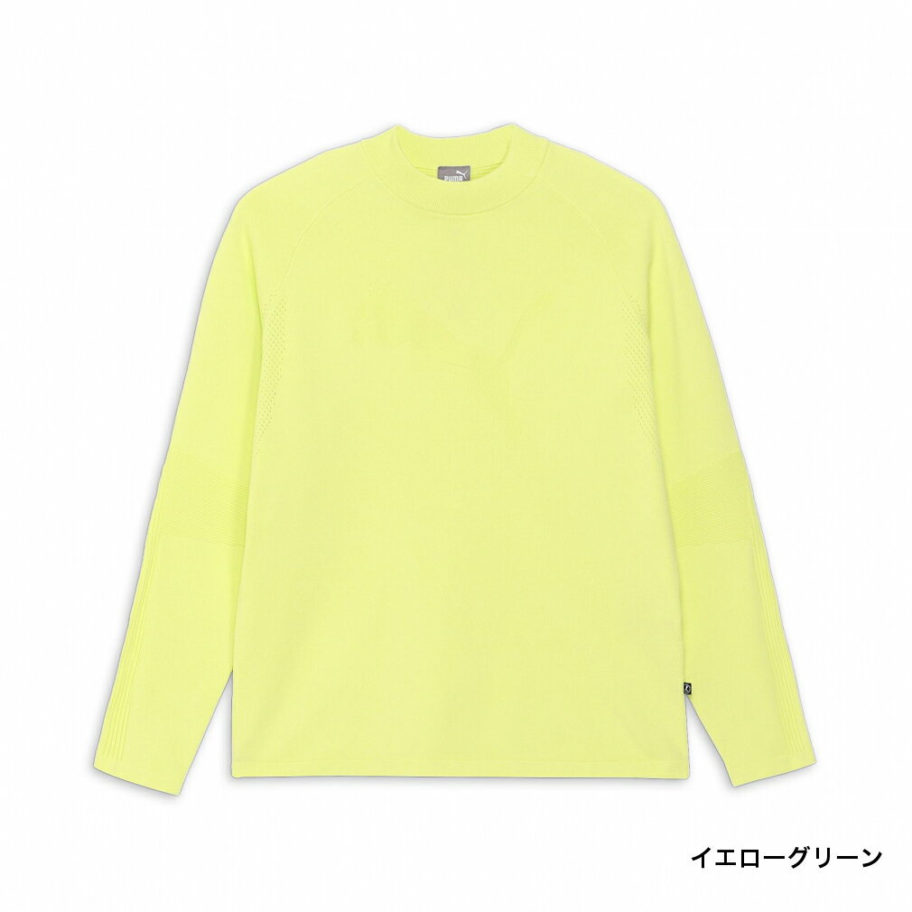 プーマ ゴルフウェア 長袖トレーナー 秋 冬 PF パフォーマンスBIGCATニットセーター (630417) メンズ PUMA