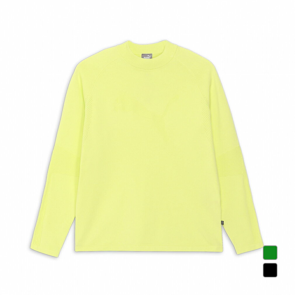 プーマ ゴルフウェア 長袖トレーナー 秋 冬 PF パフォーマンスBIGCATニットセーター (630417) メンズ PUMA