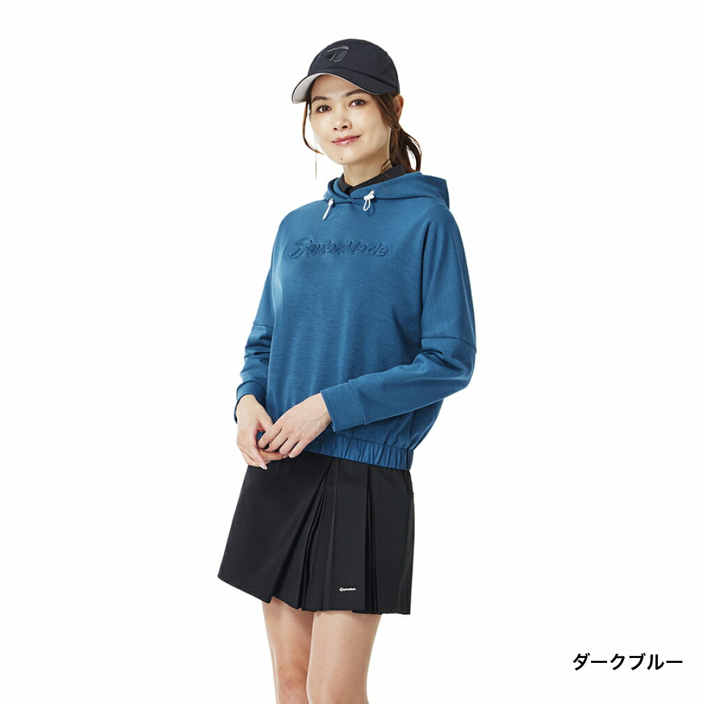 テーラーメイド レディース ゴルフウェア 長袖トレーナー 秋 冬 W クロップドフーディ (TL513) TaylorMade