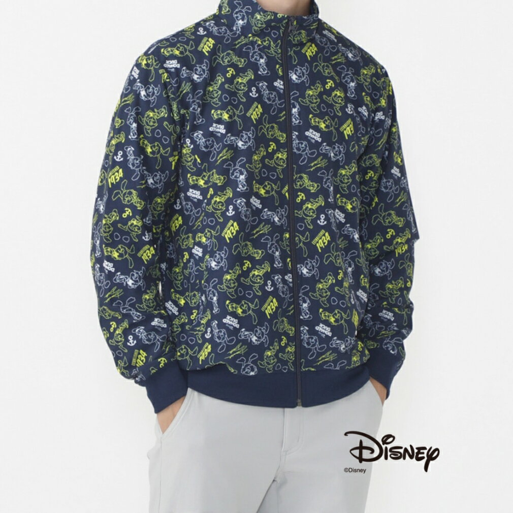 ディズニー ゴルフウェア 長袖ウインドブレーカー 秋 冬 メンズアイヒート/ /ウィンドジャケット (DN-1W1514F-H) メンズ Disney