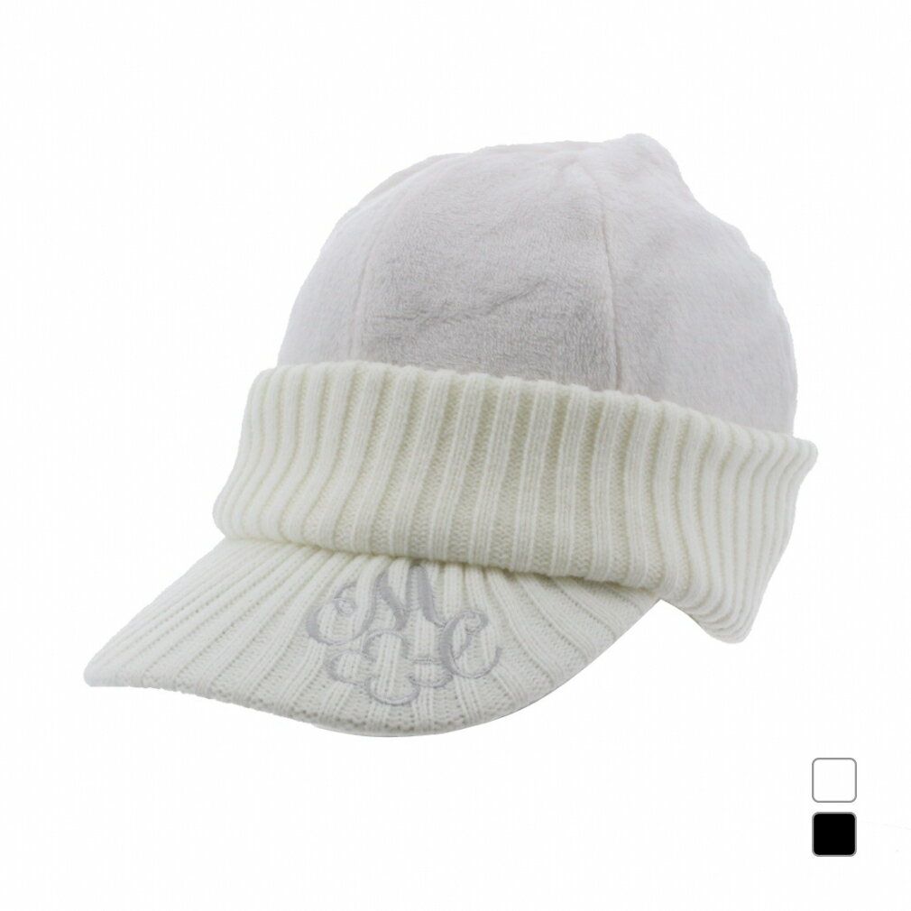 マリ クレール レディース ゴルフウェア ニット帽子 秋 冬 ファーニットキャップ (735955) marie claire