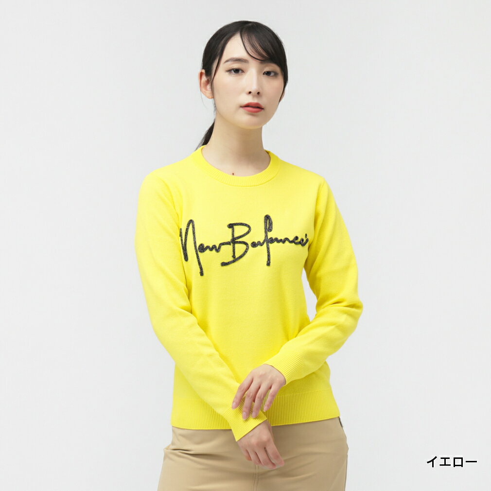 ニューバランス レディース ゴルフウェア 長袖セーター 秋 冬 CREW NECK KNIT PULLOVER (0125270502) New Balance