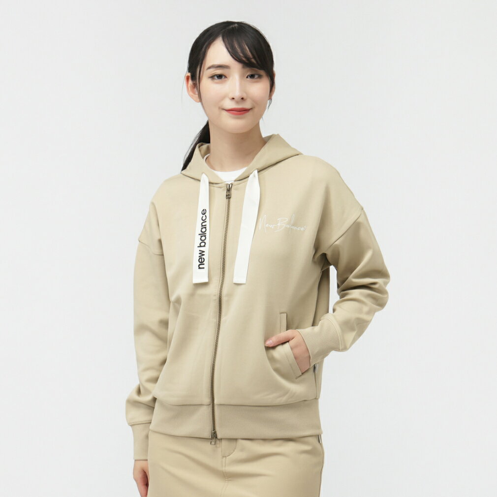 ニューバランス レディース ゴルフウェア 長袖トレーナー 秋 冬 SWEAT FULL ZIP HOODIE (0125262502) New Balance