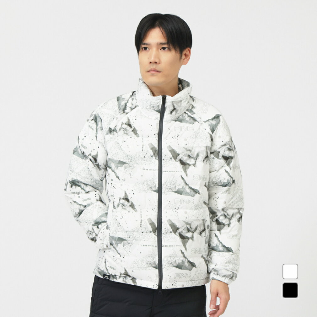 ピン ゴルフウェア 長袖ウインドブレーカー 秋 冬 2WAY中綿ブルゾン (6215220003) メンズ PING