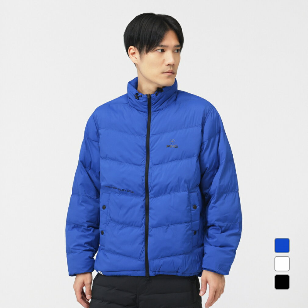 ピン ゴルフウェア 長袖ウインドブレーカー 秋 冬 24FWフルジップ中綿ブルゾン (6214220001) メンズ PING