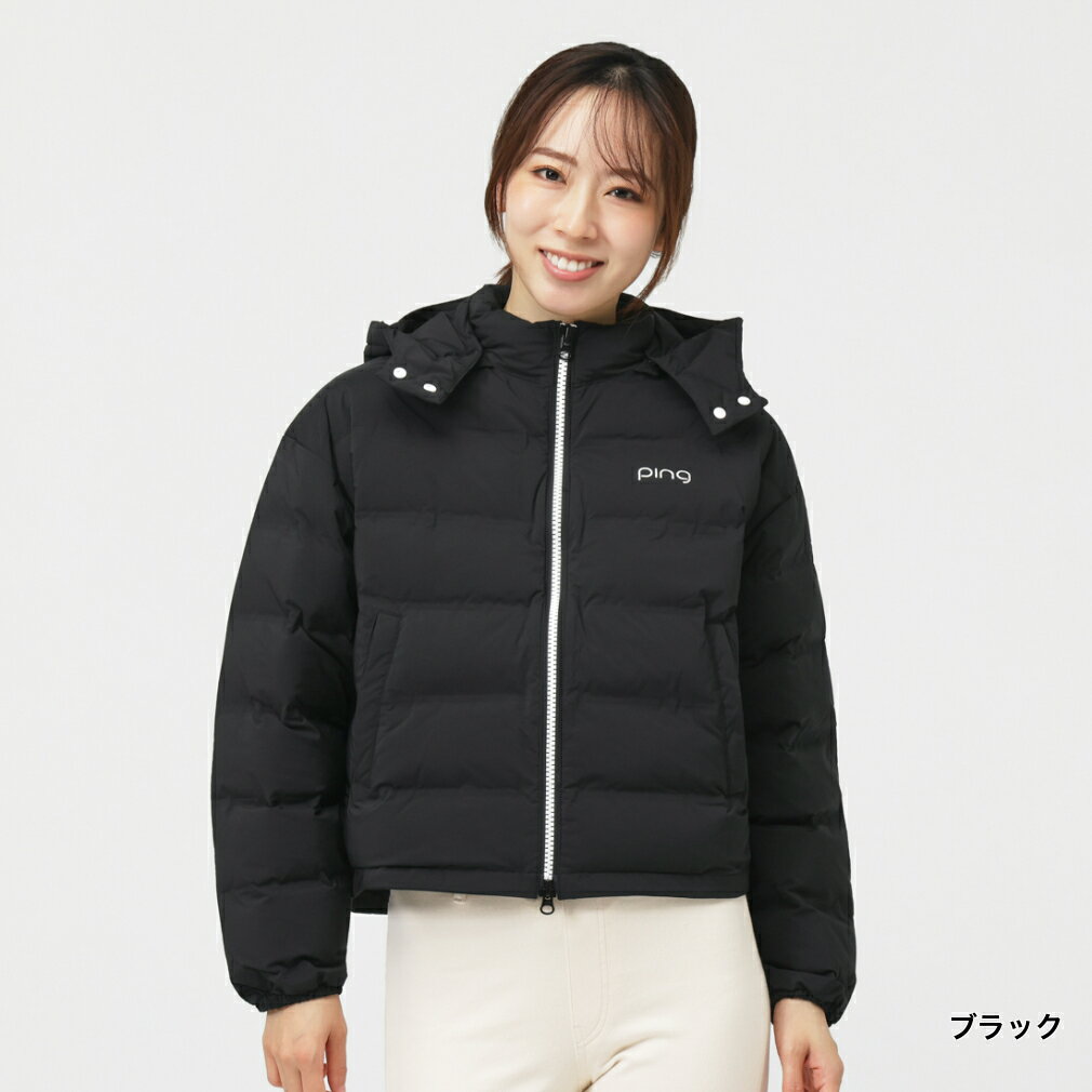 ピン レディース ゴルフウェア 中綿ジャケット 秋 冬 中綿フーディーブルゾン (6225220002) PING
