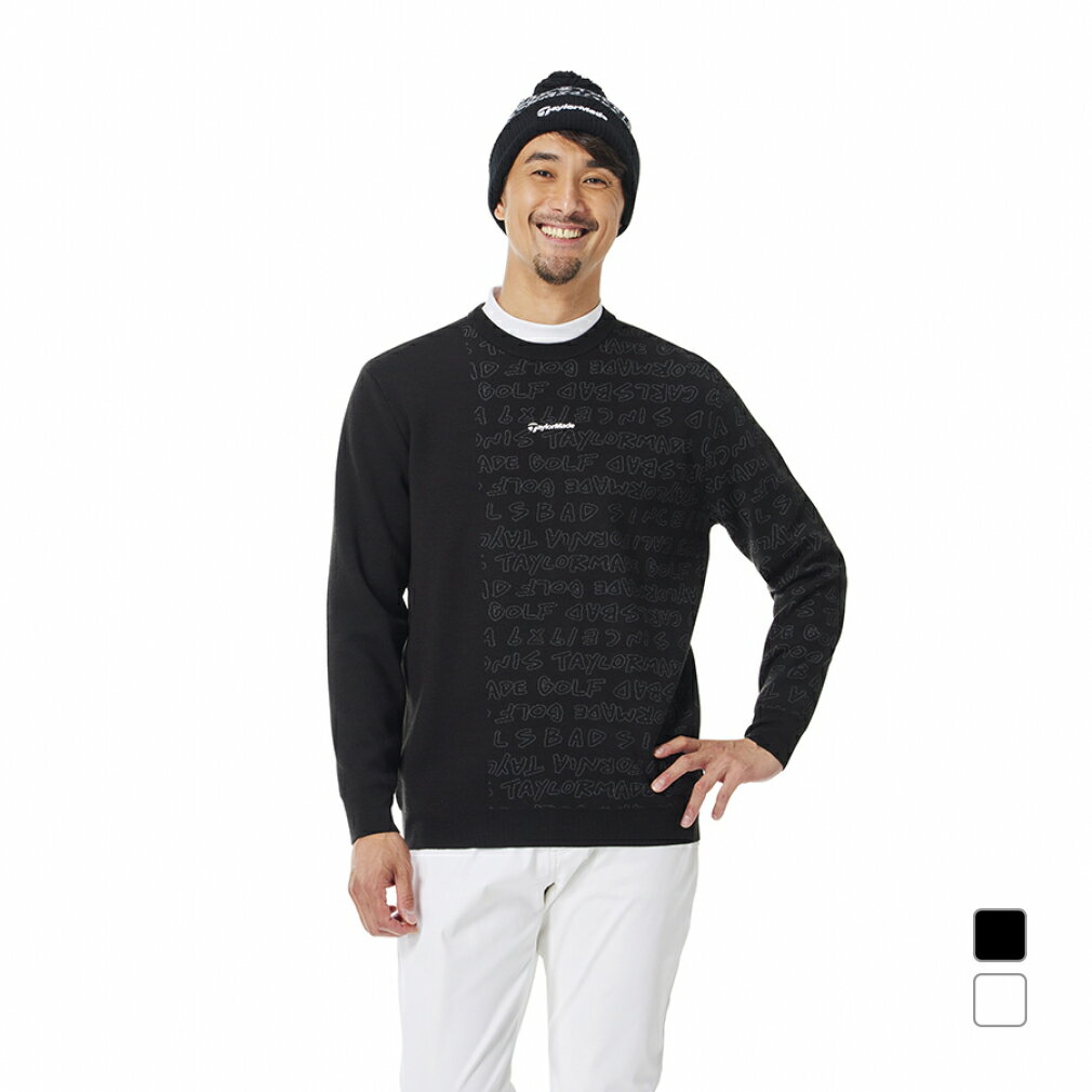 テーラーメイド ゴルフウェア 長袖セーター 秋 冬 M ワーディンググラフィッククルーセーター (UN991) ..