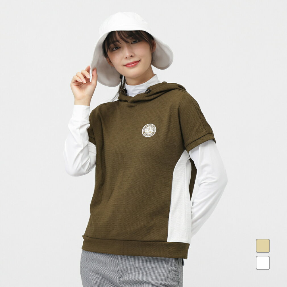 コルウィン レディース ゴルフウェア セットシャツ 秋 冬 パーカーセットシャツ (KO-1L2565PK2P) Kolwin