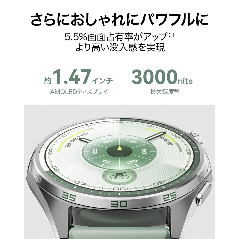 【距離計】 ファーウェイ HUAWEI WATCH GT6 46mm ゴルフ 距離測定器 距離計 時計 ...