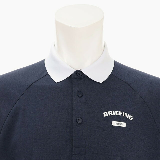 楽天GORA店 Supported by GOLF5のブリーフィング ゴルフウェア 半袖シャツ 春 夏 BRG261M48 MS COLLEGE LOGO SHIRT RF (BRG261M48) メンズ BRIEFING｜アングル3