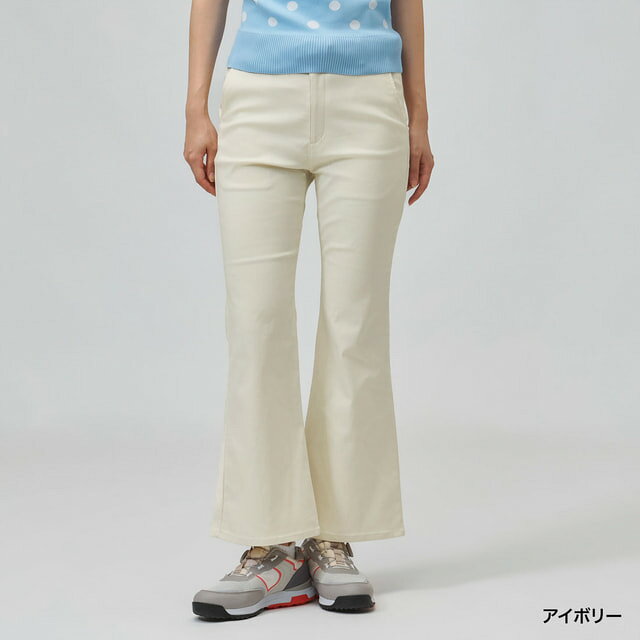 コルウィン レディース ゴルフウェア ロングパンツ 秋 冬 フレアロングパンツ (KO-1B2826) Kolwin