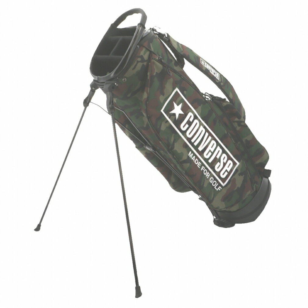 【9/1-9/15：1万円(税込)以上の購入で予約クーポン進呈】コンバース CV SP STAND CADDIE BAG CM キャディバッグ 9型 (33700280) チャックテイラーマークを使用 ゴルフ : マルチカラー Converse【クーポン詳細はページ内バナーより確認】