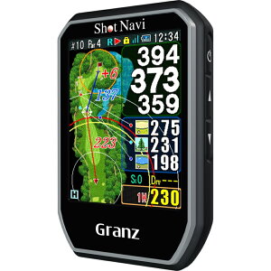 距離計 ショットナビ グランツ (Shot Navi Granz) ブラック タッチパネル式 業界最小・最軽量級ハンディタイプ GPSナビ ゴルフ 距離測定器 距離計 みちびき Shot Navi