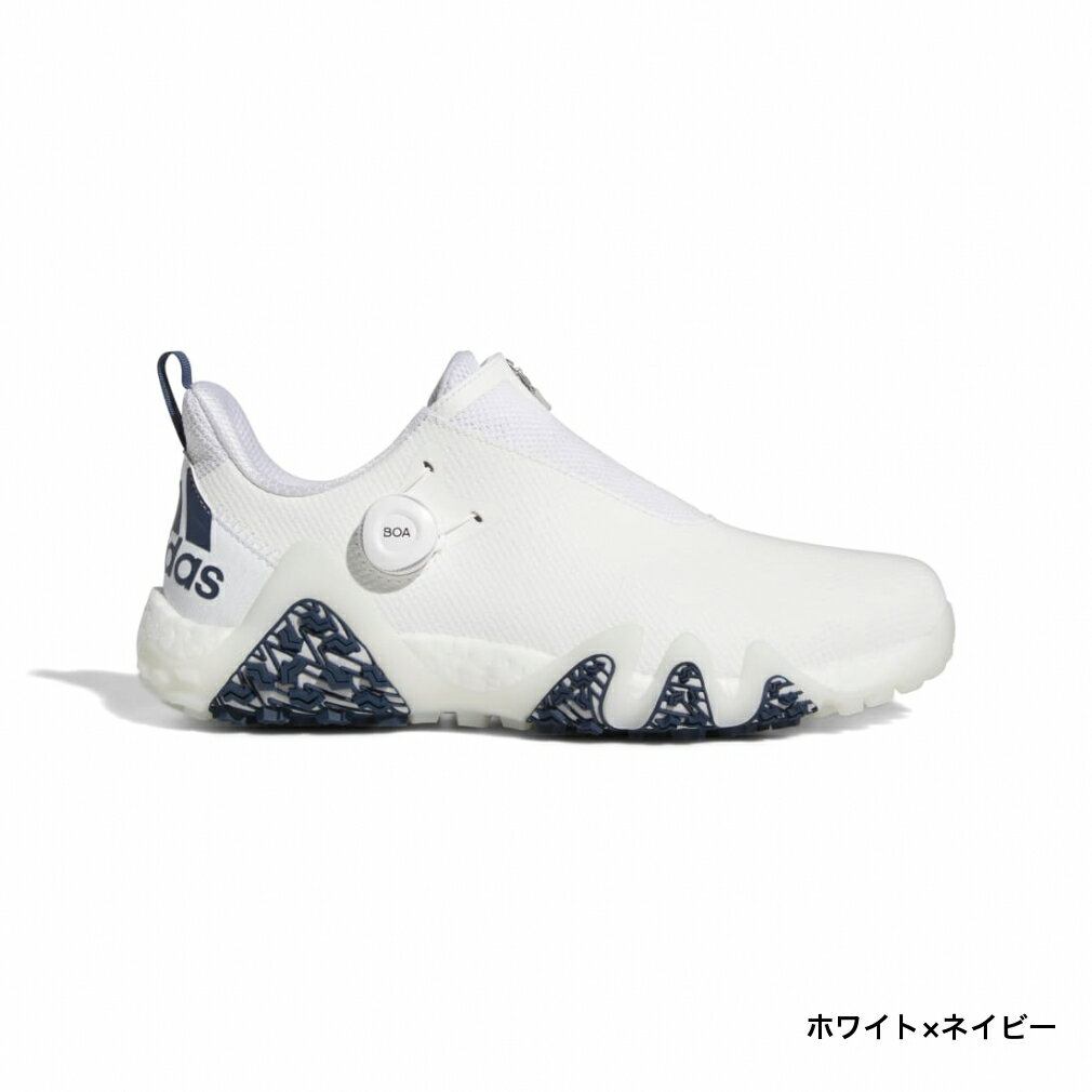 アディダス ゴルフシューズ コードカオス22 BOA メンズ ゴルフ ダイヤル式スパイクレスシューズ adidas