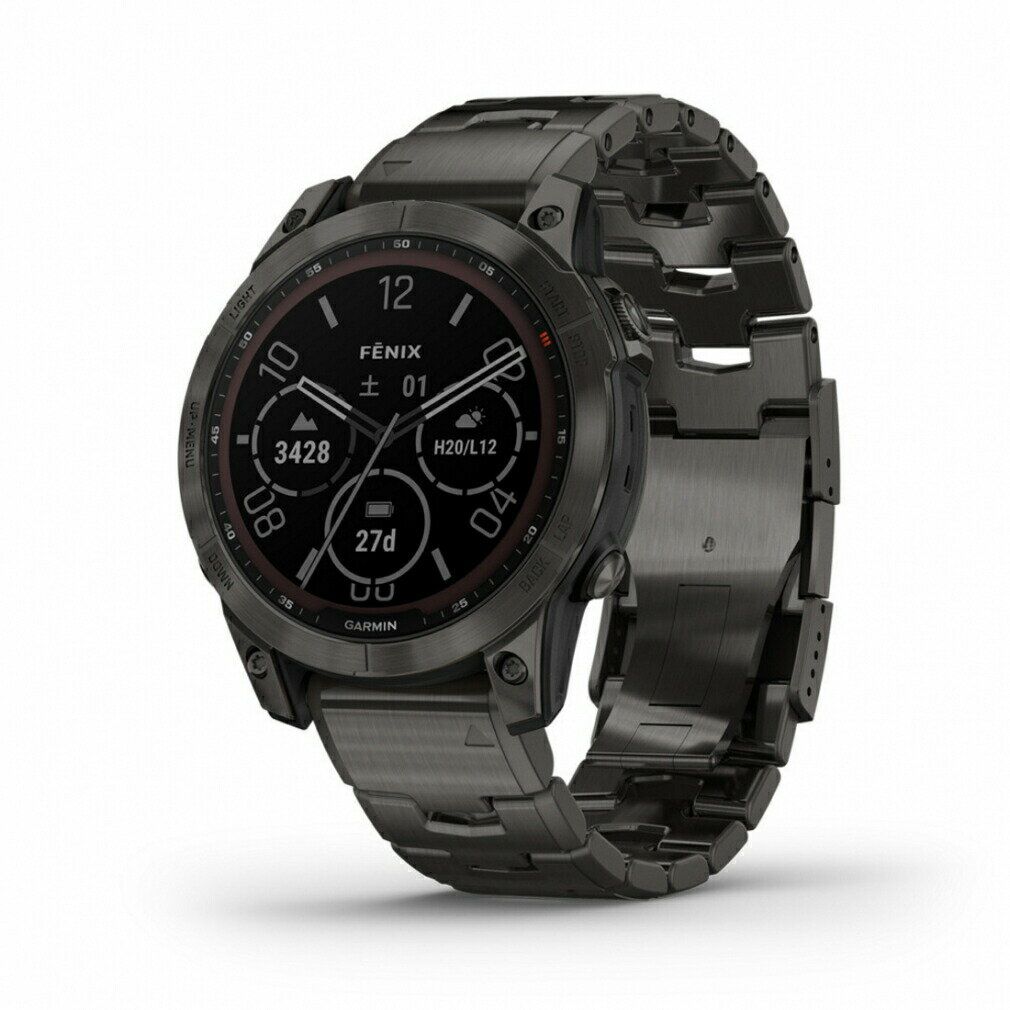 距離計 ガーミン フェニックス 7 SappDPTi CbGryDLC/CbGryDLC VentedTitanBand ゴルフ 距離測定器 GPSナビ GARMIN Fenix