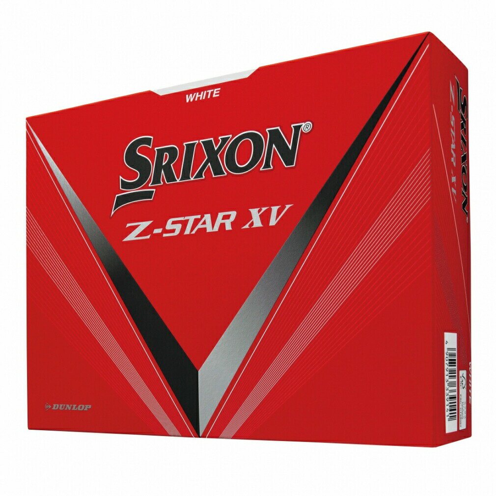 【5/1-15_最大3,000円分*_ゴルフ場予約クーポンプレゼント中】スリクソン ゼットスター Z-STAR ZSXV8 ホワイト (SNXV8WH3) 1ダース(12球入) ゴルフ 公認球 SRIXON【*購入金額条件あり_詳しくはキャンペーンページへ】 2