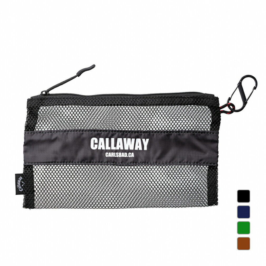 キャロウェイ Easygoing Glove Case 23 JM (4518880534) 乾きやすいメッシュタイプ カラビナ付き ゴルフ ラウンド小物 Callaway