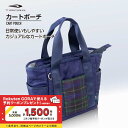 ティゴラ レディース チェック柄×ネイビー カートポーチ (0202132824) ゴルフ ポーチ TIGORA