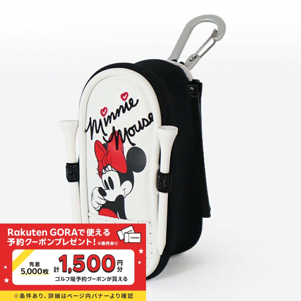 ディズニー レディース ボールポーチ BALL POUCH ミニーマウス (0707300423) ゴルフ ラウンド小物 : ホワイト Disneyのサムネイル