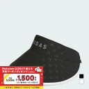 アディダス レディース ゴルフウェア サンバイザー 秋 冬 モノグラムプリント ワイドバイザー (JTC23) adidas
