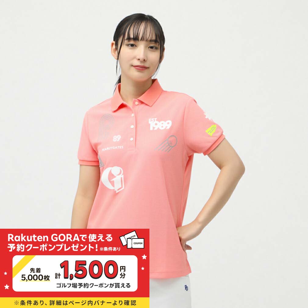 パーリーゲイツ レディース ゴルフウェア 半袖シャツ 春 夏 ドライマスターハニカム半袖ポロシャツ (0554260602) PEARLY GATES