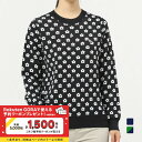 パーリーゲイツ レディース ゴルフウェア 長袖 セーター 春 夏 光栓50×2P ドットデイジー ブラックウォッチ柄 (0553170304) PEARLY G...