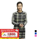 アディダス レディース ゴルフウェア 長袖 セーター 秋 冬 タータンチェック クルーネック セーター (HY0903) adidas