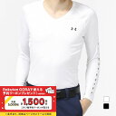 アンダーアーマー ゴルフウェア 長袖コンプレッションインナー 春 夏 UA HEATGEAR FITTED V-NECK (1371673) メンズ UNDER ARMOUR