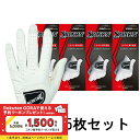 5枚セット スリクソン ゴルフウェア ゴルフグローブ グローブ SRIXON GGGS028 プロの好みに合わせた3タイプのプロシリーズ しなやか素手感覚タイプ...