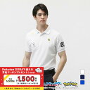 パーリーゲイツ ゴルフウェア 半袖シャツ 春 夏 【ポケモン】(ピカチュウ、ヤドン、カビゴン、コダック) 裏カノコストライプ調 (0535160333) メンズ PEARLY GATES