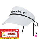 テーラーメイド レディース ゴルフウェア サンバイザー 春 夏 W リボンバイザー (UN579) TaylorMade