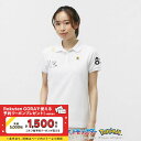 パーリーゲイツ レディース ゴルフウェア 半袖シャツ 春 夏 【ポケモン】(ピカチュウ、ヤドン、カビゴン、コダック) 裏カノコストライプ調 (055516033...