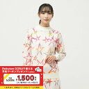 パーリーゲイツ レディース ゴルフウェア 長袖セーター 秋 冬 星柄JQ (0555174012) PEARLY GATES