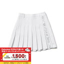 ニューエラ レディース ゴルフウェア スカート 春 夏 GFW PLEATS SK VERTICAL LOGO WHI (14391449) NEW ERA