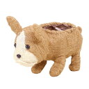 鉢カバー ポットカバー とりよせ品 ブルドッグL オト 4号ポット ポットカバー シサル麻 動物 犬 イヌ いぬ インテリア ベース 観葉植物 ナチュラル グリーン フェイクグリーン ディスプレイ 装飾 母の日 結婚式 クリスマス 正月 ハロウィン 二次会 節句